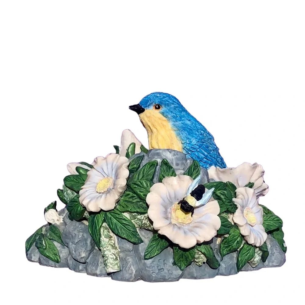 3D Bluebird Collectors Plate with Stand - Picture 5 of 7